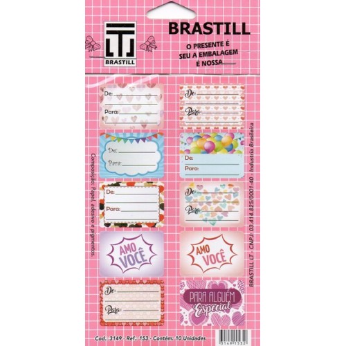 Etiquetas Decorativas Cartela C/10